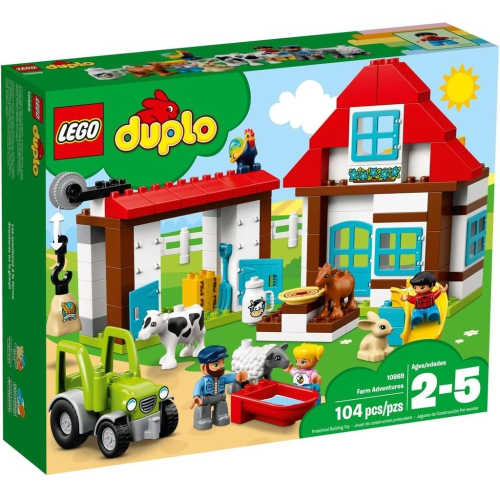 【樂GO】絕版樂高 得寶 LEGO 10869 農場探險 大顆粒樂高 動物 穀倉 綿羊 農場 玩具 積木 樂高正版全新