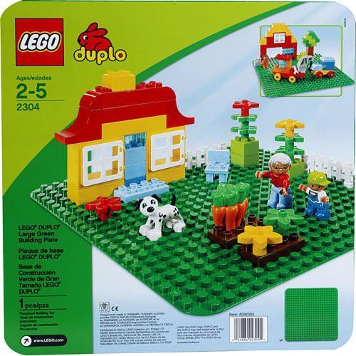 【樂GO】 LEGO 樂高 2304 DUPLO 樂高大顆粒專用 得寶 綠色大底板 大顆粒積木 積木底板 全新 原廠正版-細節圖2