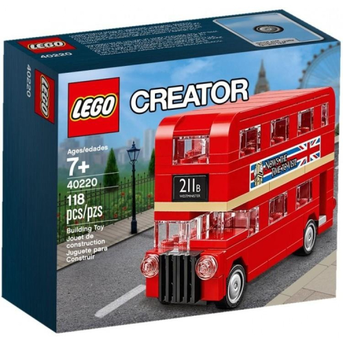 【樂GO】 絕版樂高 LEGO 40220 紅色迷你雙層巴士 雙層巴士 禮物 收藏 生日禮物 英國 倫敦 樂高正版全新