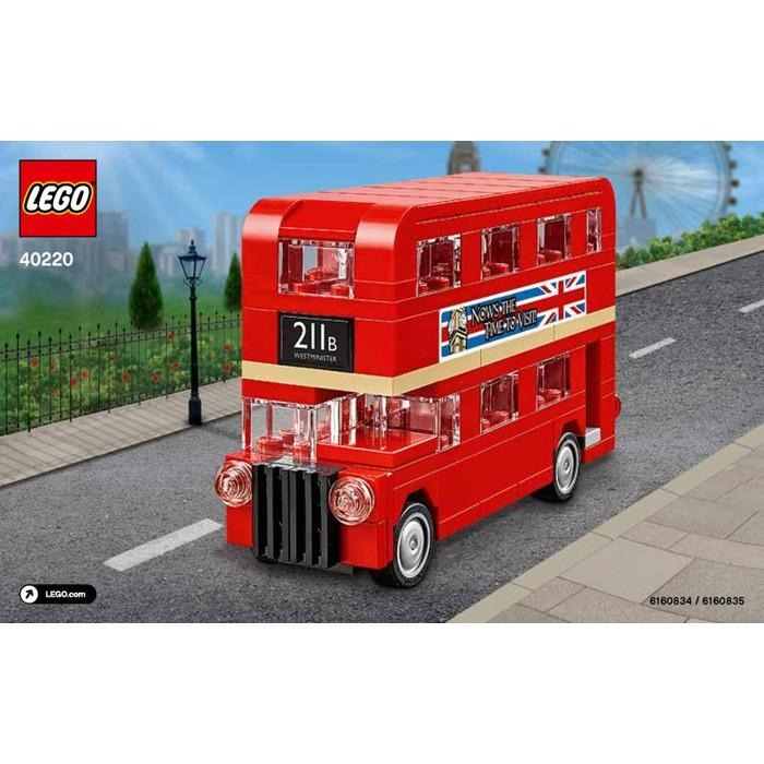 【樂GO】 絕版樂高 LEGO 40220 紅色迷你雙層巴士 雙層巴士 禮物 收藏 生日禮物 英國 倫敦 樂高正版全新-細節圖3