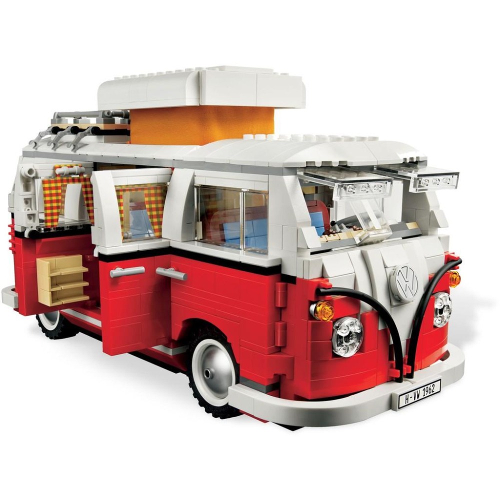 【樂GO】絕版樂高 LEGO 10220 福斯 T1 復古休旅車 經典配色 廂型車 豪華內裝 樂高正版全新-細節圖3