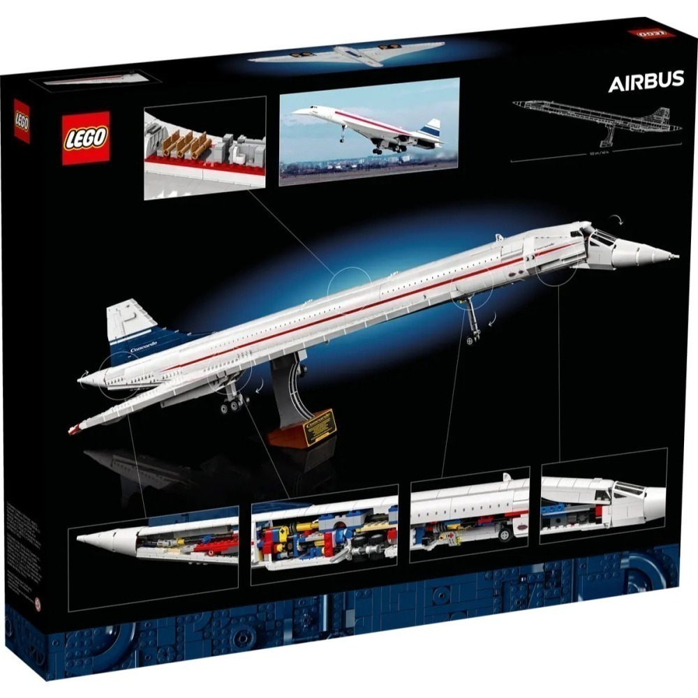 【樂GO】樂高 LEGO 10318 協和號 客機 飛機 積木 玩具 禮物 模型 樂高正版全新-細節圖2