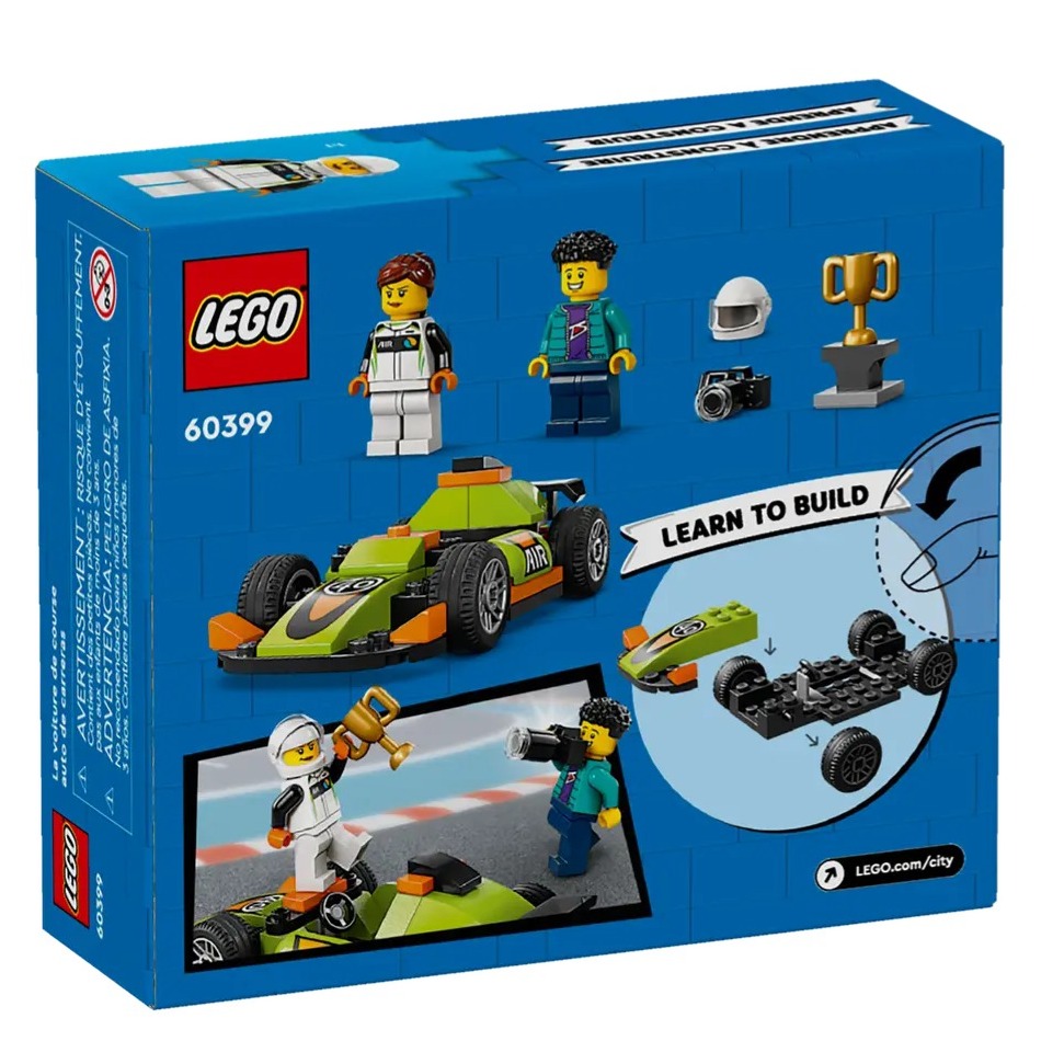 【樂GO】樂高 LEGO 60399 綠色賽車 賽車 車子 城市 CITY 積木 玩具 禮物 生日禮物 樂高正版全新-細節圖2