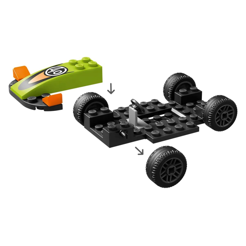 【樂GO】樂高 LEGO 60399 綠色賽車 賽車 車子 城市 CITY 積木 玩具 禮物 生日禮物 樂高正版全新-細節圖5