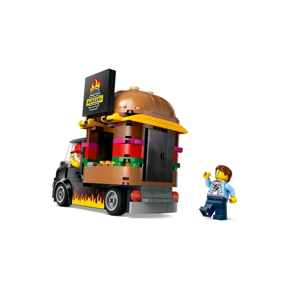 【樂GO】樂高 LEGO 60404 漢堡餐車 車子 商店 城市 CITY 積木 玩具 禮物 生日禮物 樂高正版全新-細節圖5