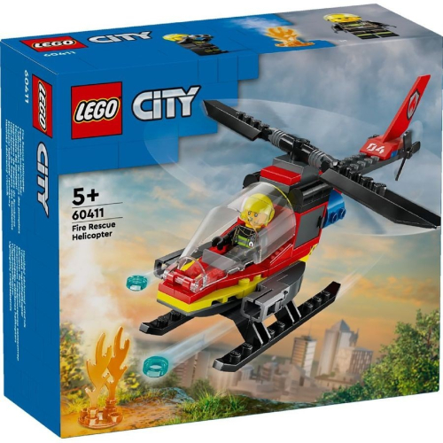 【樂GO】樂高 LEGO 60411 消防救援直升機 消防員 城市 CITY 積木 玩具 禮物 生日禮物 樂高正版全新