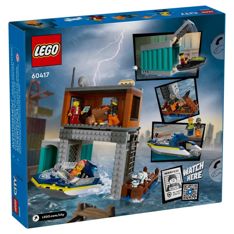【樂GO】樂高 LEGO 60417 警察快艇和壞蛋藏身處 船 城市 CITY 積木 玩具 禮物 生日禮物 樂高正版全新-細節圖2