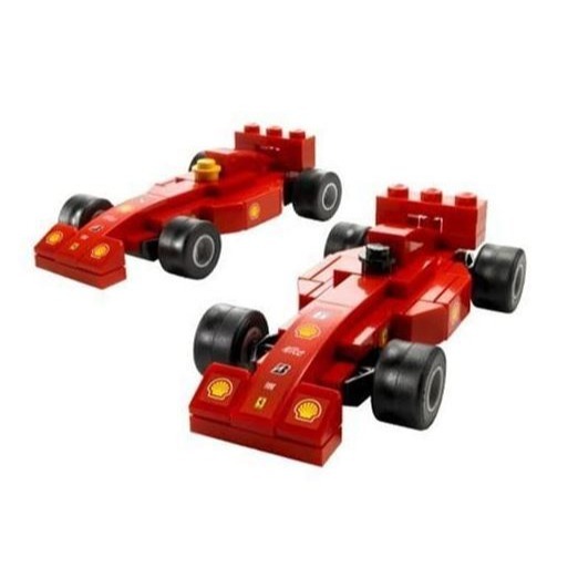 【樂GO】絕版樂高 LEGO 8155 F1維修站 RACERS 法拉利 貨車 賽車 F1 收藏 禮物 樂高正版全新-細節圖2