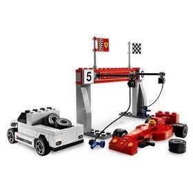 【樂GO】絕版樂高 LEGO 8155 F1維修站 RACERS 法拉利 貨車 賽車 F1 收藏 禮物 樂高正版全新-細節圖5