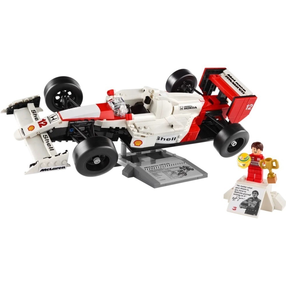 【樂GO】 樂高 LEGO 10330 麥拉倫 MP4/4 ＆ 艾爾頓·冼拿 F1 方程式賽車 Icons 樂高正版全新-細節圖3