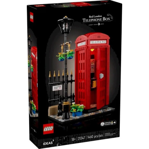 【樂GO】現貨 樂高 LEGO 21347 倫敦紅色電話亭 英國 紅色電話亭 Red London Tele 樂高正版