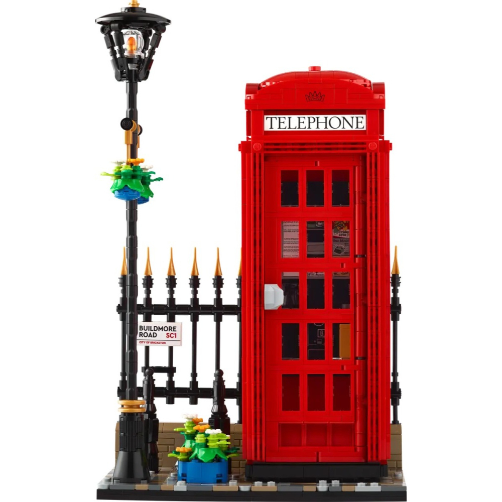 【樂GO】現貨 樂高 LEGO 21347 倫敦紅色電話亭 英國 紅色電話亭 Red London Tele 樂高正版-細節圖4