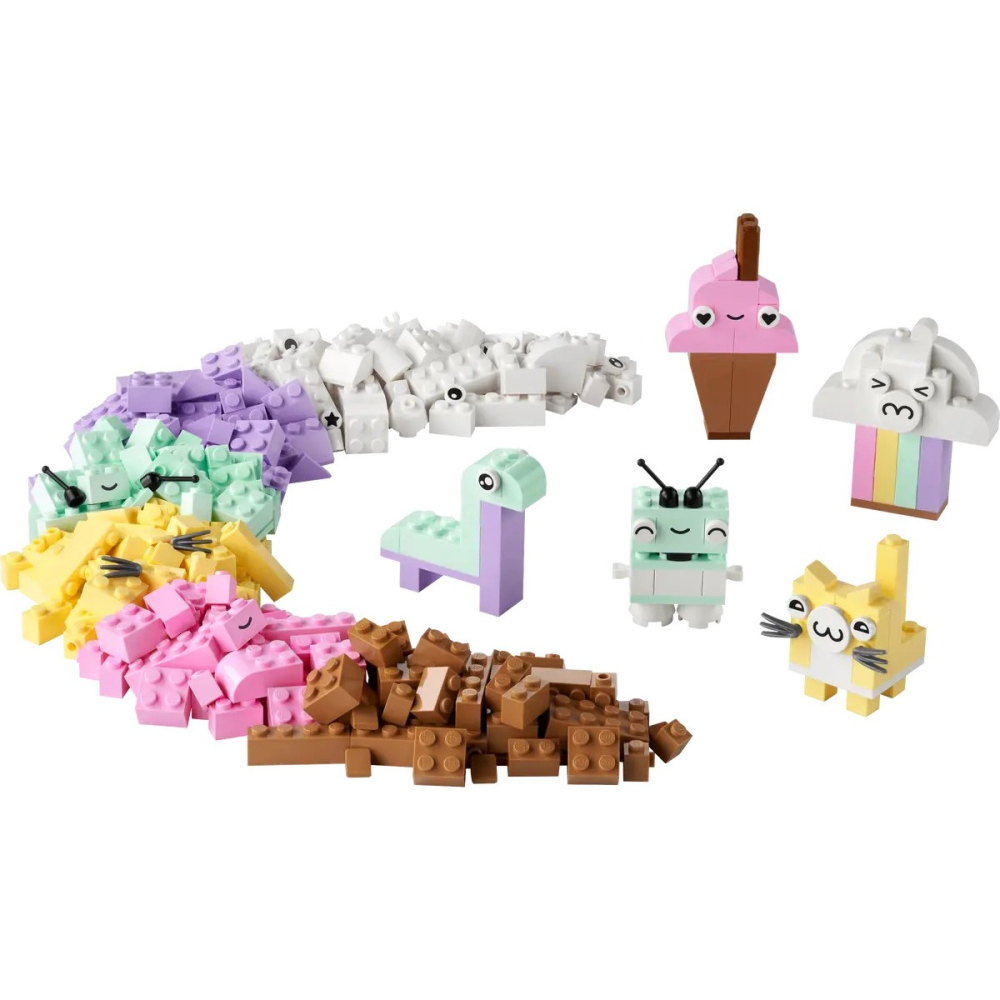 【樂GO】樂高 LEGO 11028 創意粉彩趣味套裝 經典顆粒 散磚 玩具 創意 玩具 禮物 生日禮物 樂高正版全新-細節圖3