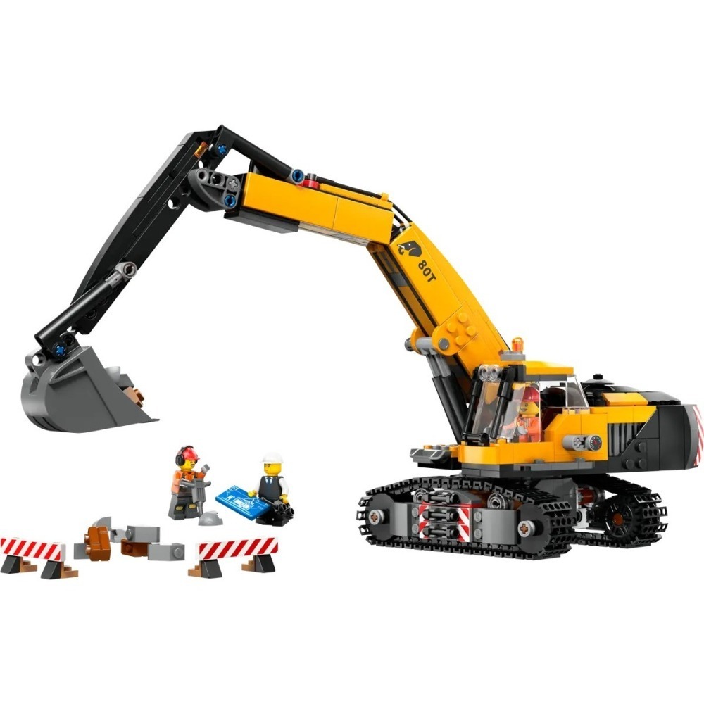 【樂GO】樂高 LEGO 60420 工程挖掘機 城市 挖土機 玩具 工程車 工地 玩具 禮物 生日禮物 樂高正版全新-細節圖3