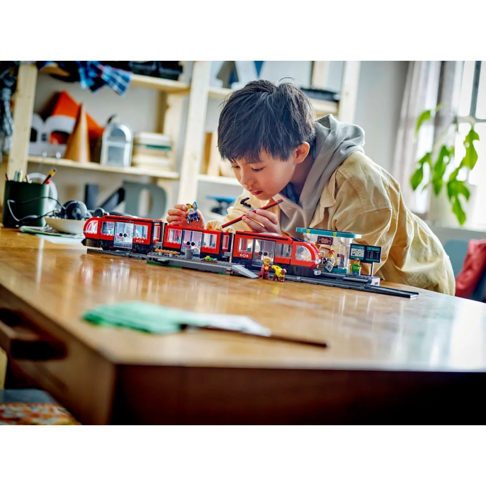 【樂GO】樂高 LEGO 60423 市區路面電車和車站 城市 輕軌 軌道 火車 列車 玩具 積木 禮物 樂高正版全新-細節圖9