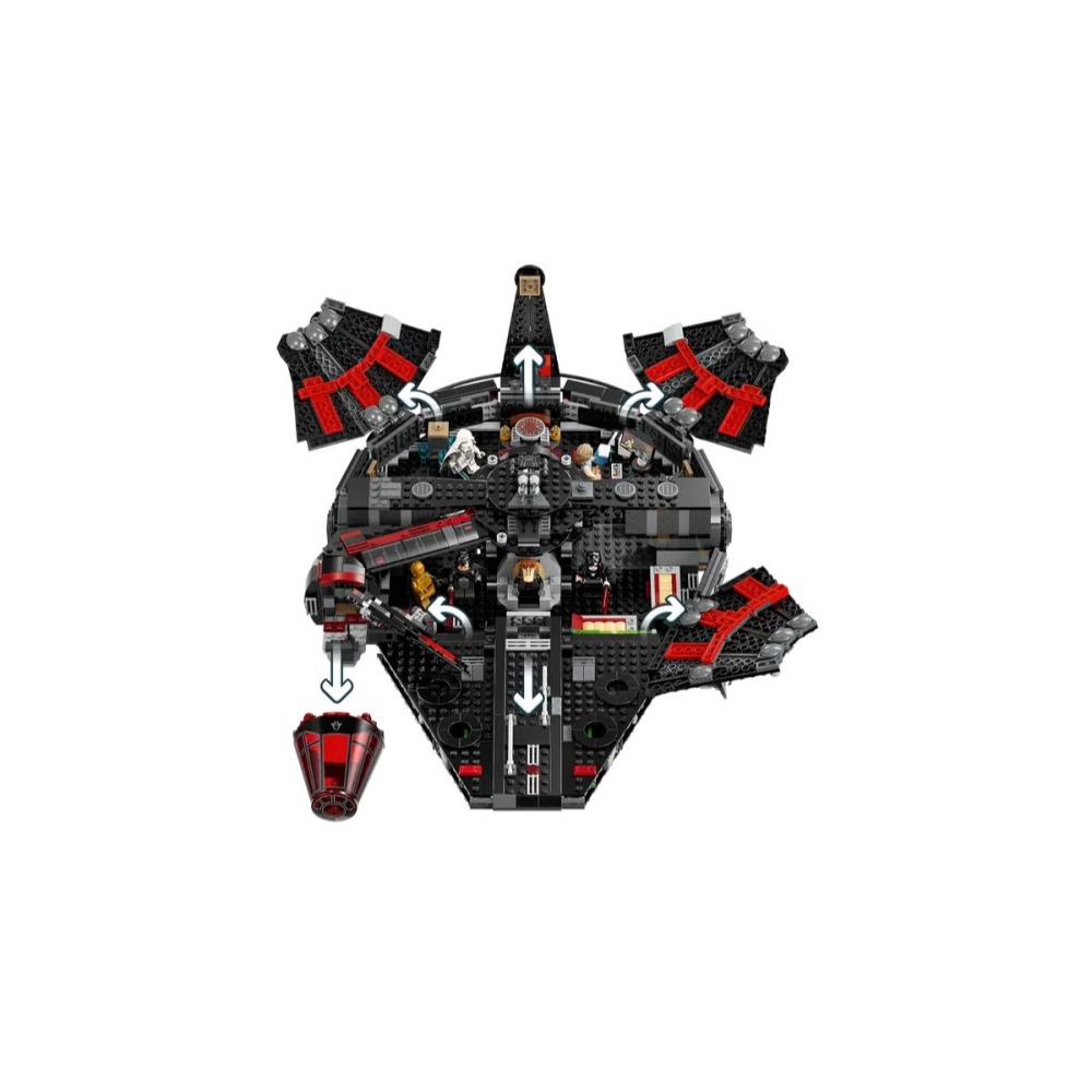 【樂GO】樂高 LEGO 75389 The Dark Falcon 星戰 黑暗版千年鷹 星際大戰 星際飛船 正版全新-細節圖5