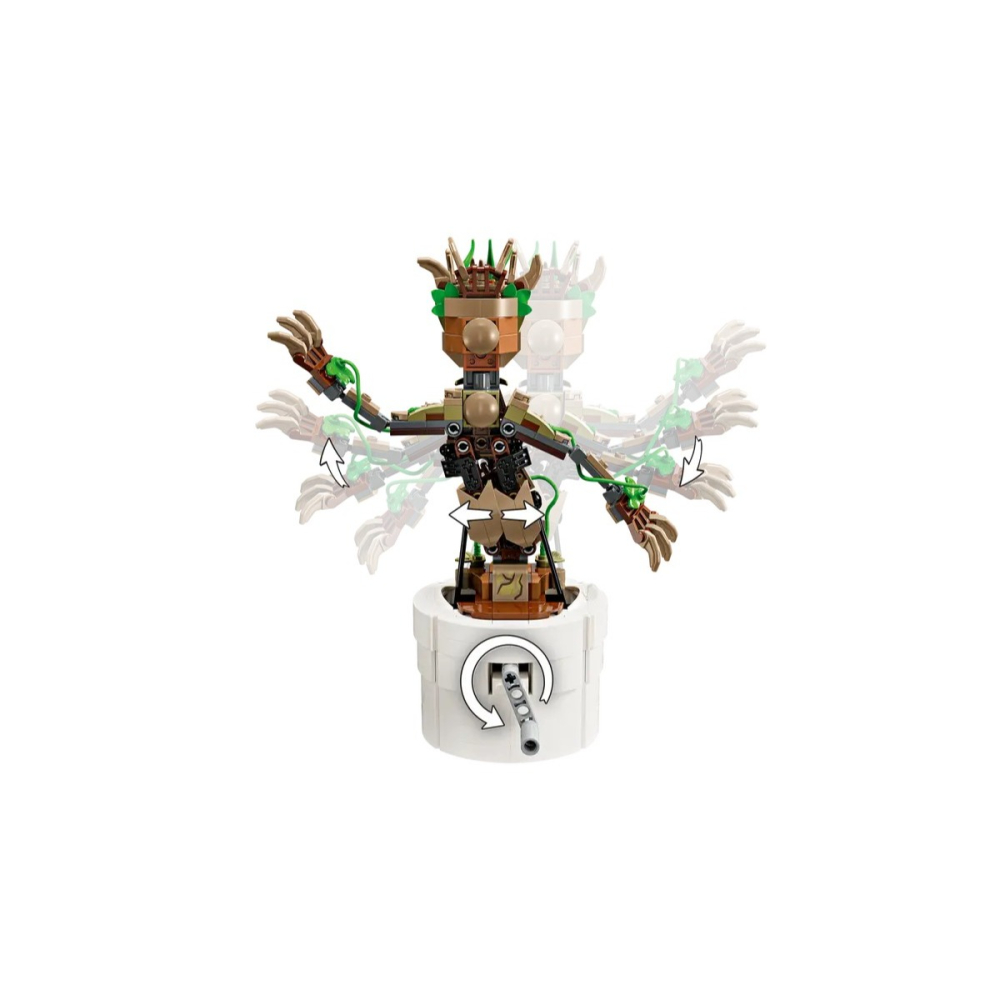 【樂GO】樂高 LEGO 76297 Dancing Groot 超級英雄 舞動的格魯特 漫威 玩具 禮物 樂高正版全新-細節圖5