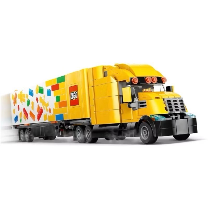 【樂GO】樂高 LEGO 60440 送貨車 黃色 貨車 貨櫃車 卡車 連結車 CITY 城市系列 樂高正版-細節圖4