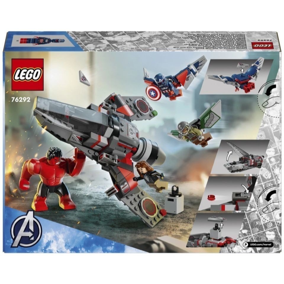 【樂GO】樂高 LEGO 76292 美國隊長與紅浩克的對決 Marvel 超級英雄 漫威 新美國隊長 獵鷹 樂高正版-細節圖2