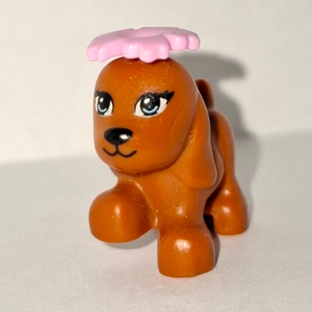 【樂GO】樂高零件 小狗 散步小狗 暗橘色 6019071 98386pb01 小狗 狗狗 樂高動物 樂高正版 A16-細節圖3
