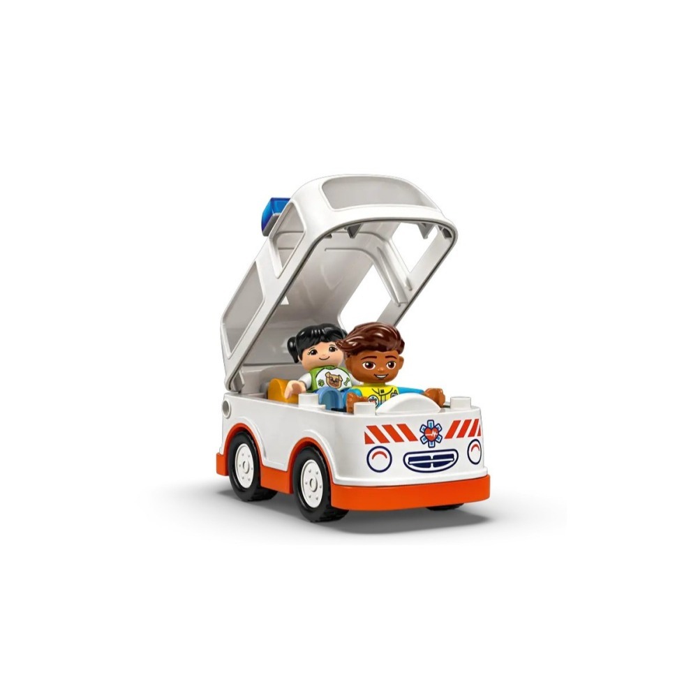【樂GO】樂高 LEGO 10447 救護車和駕駛員 德寶 救護車 醫生 玩具 車子 禮物 寶寶玩具 小車 樂高正版全新-細節圖4