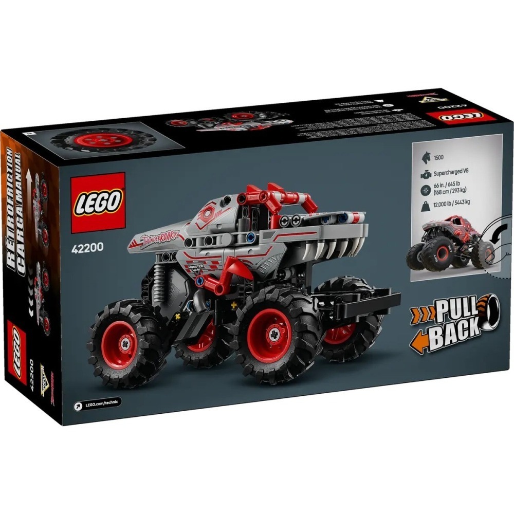 【樂GO】樂高 LEGO 42200 怪獸卡車 ThunderROARus 科技 卡車 車子 玩具 禮物 樂高正版全新-細節圖2
