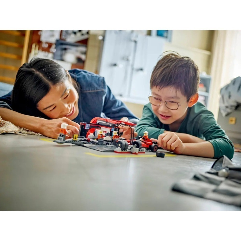 【樂GO】樂高 LEGO 60443 F1 維修站 維修人員 法拉利 城市 法拉利 賽車 車子 樂高正版全新-細節圖8