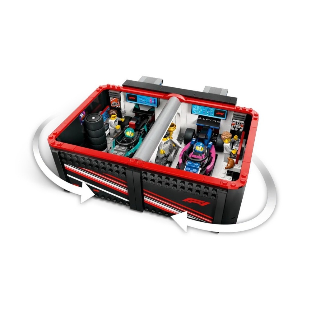 【樂GO】樂高 LEGO 60444 F1 車庫 賓士 AMG 與 Alpine 城市 玩具 禮物 賽車 樂高正版全新-細節圖6