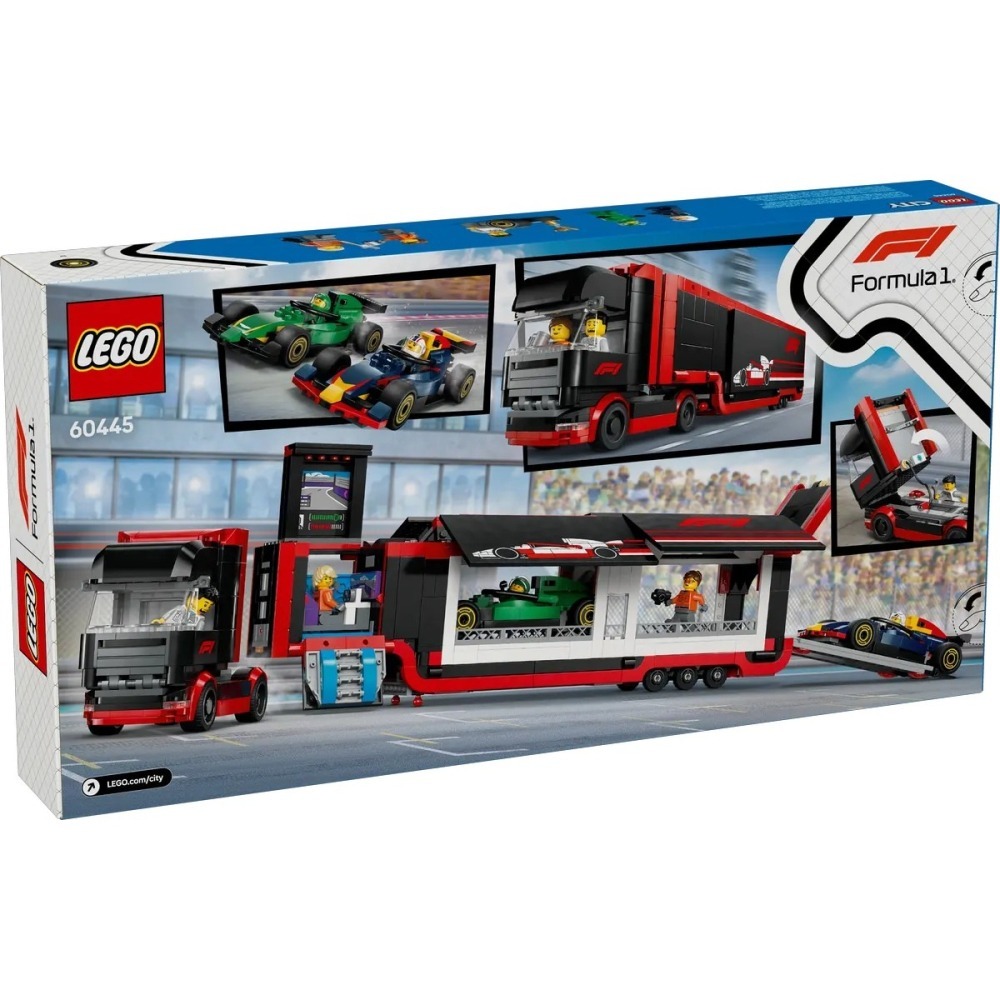 【樂GO】樂高 LEGO 60445 F1卡車和RB20與AMR24 F1 城市 卡車 貨櫃車 賽車 樂高正版全新-細節圖2