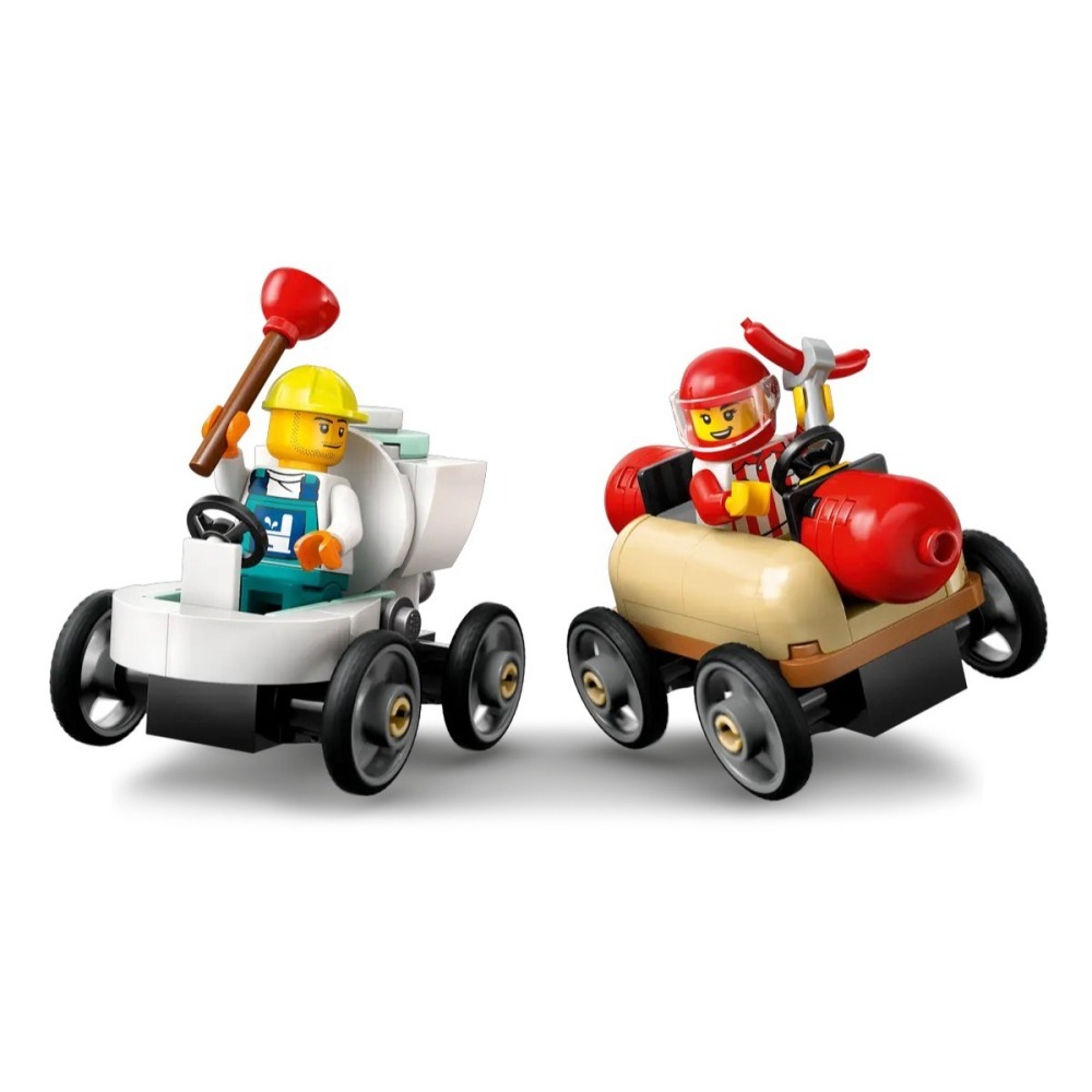 【樂GO】樂高 LEGO 60460 沒有極限 賽車坡道 賽道 城市 熱狗 賽車跑道 跑道 道路 賽車手 樂高正版全新-細節圖5