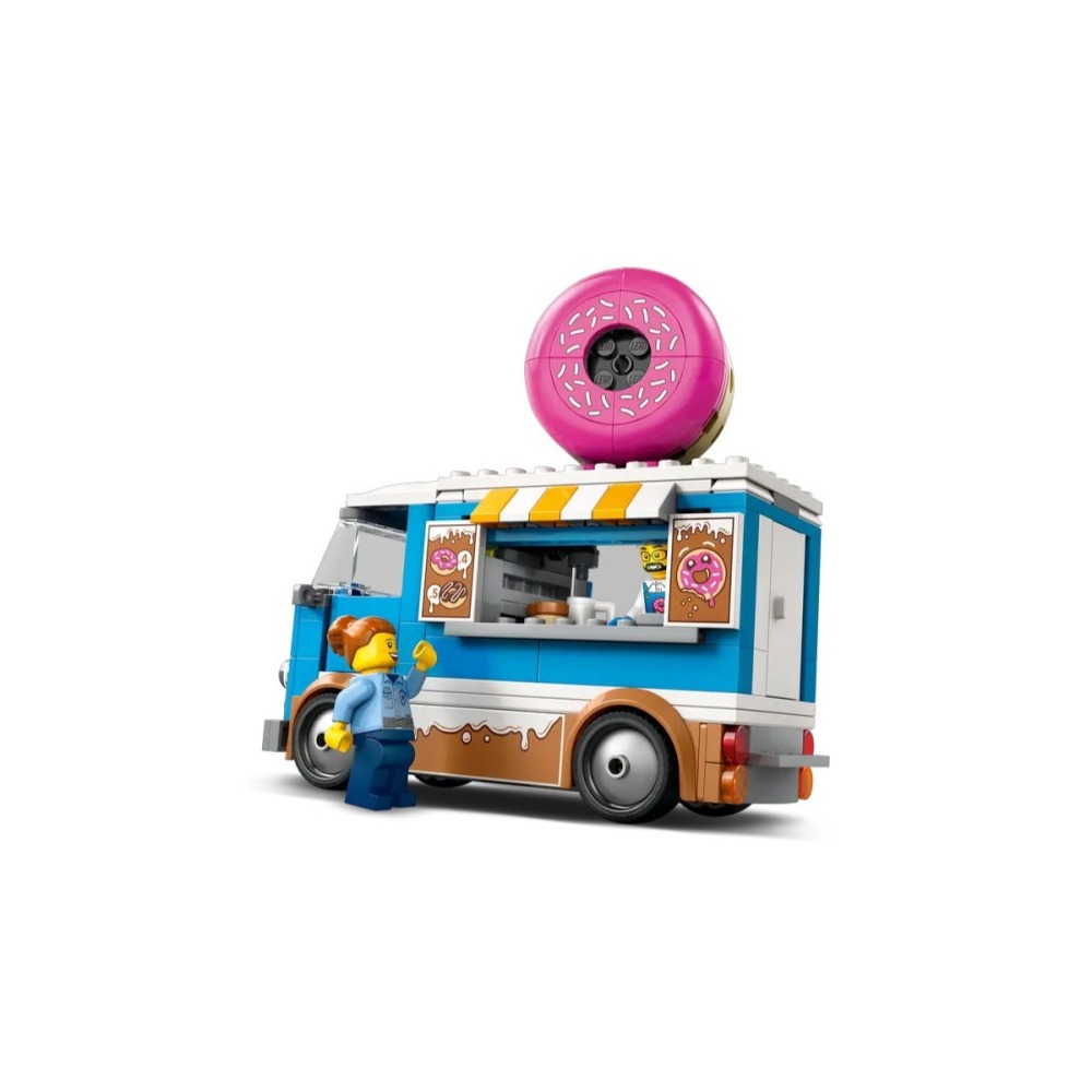 【樂GO】樂高 LEGO 60452 甜甜圈車 城市 餐車 甜甜圈 食物餐車 家家酒 玩具 禮物 車子  樂高正版全新-細節圖5