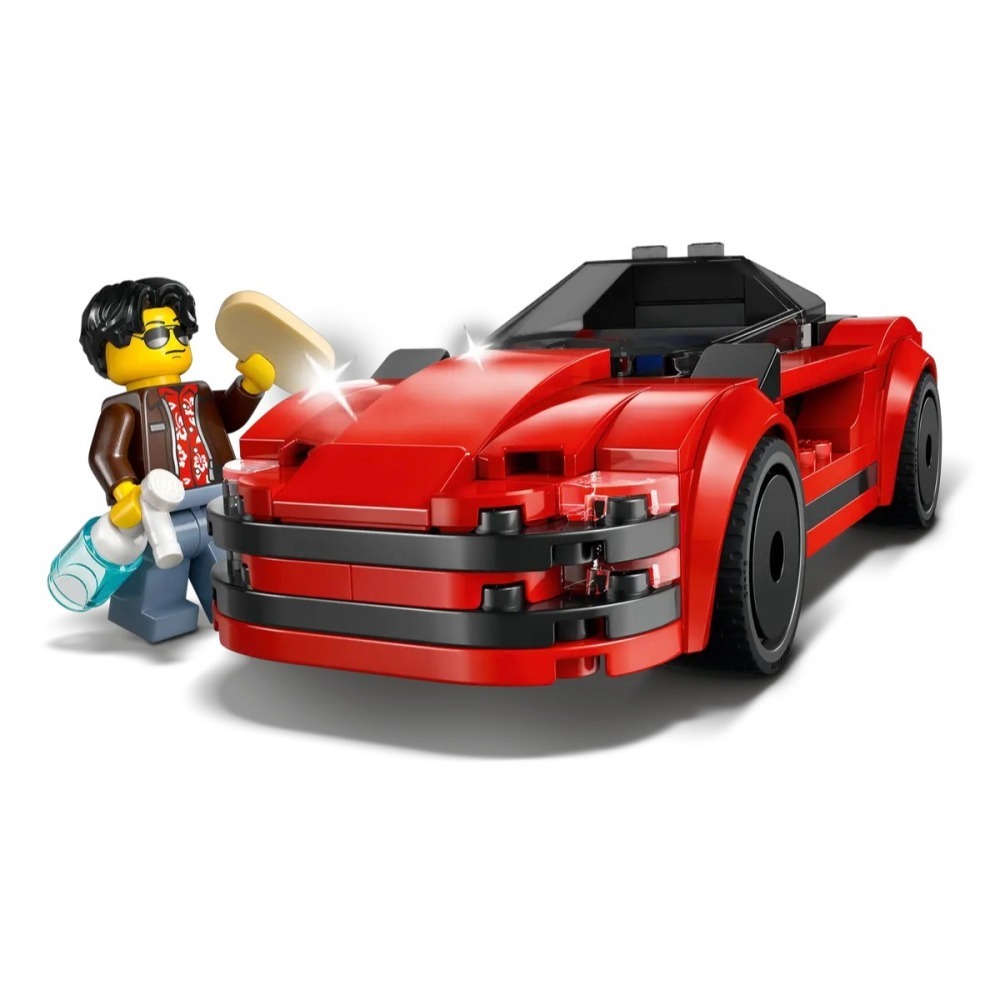 【樂GO】樂高 LEGO 60448 紅色跑車 城市 跑車 車子 小車 玩具 小車子 賽車 玩具 禮物 樂高正版全新-細節圖6