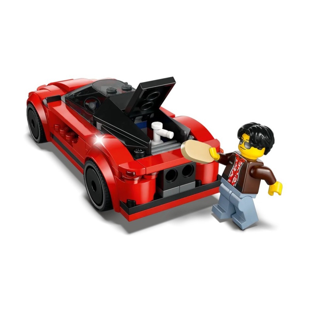 【樂GO】樂高 LEGO 60448 紅色跑車 城市 跑車 車子 小車 玩具 小車子 賽車 玩具 禮物 樂高正版全新-細節圖7