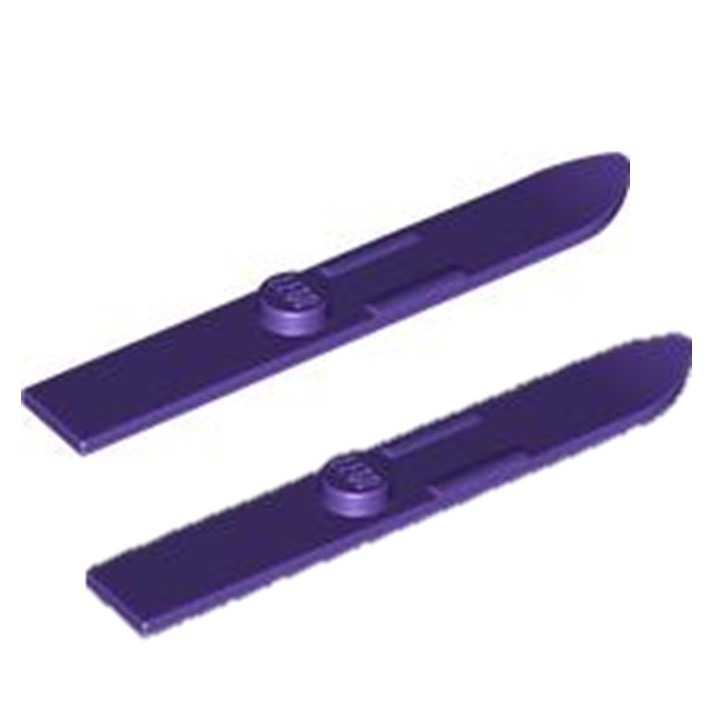 【樂GO】樂高零件 18744 滑雪板 藍色 紫色 6088558 雪板 樂高人偶零件 樂高正版全新 A20 A21-規格圖4