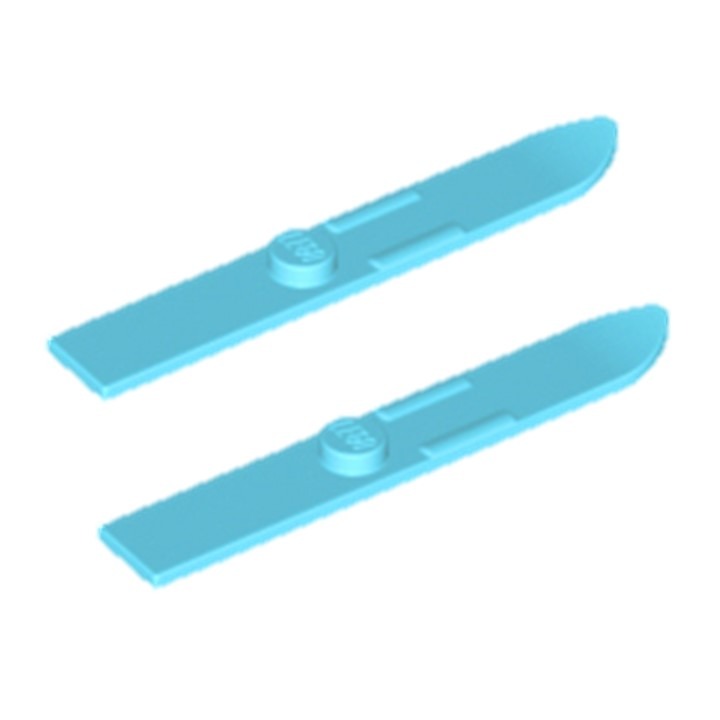 【樂GO】樂高零件 18744 滑雪板 藍色 紫色 6088558 雪板 樂高人偶零件 樂高正版全新 A20 A21-規格圖4