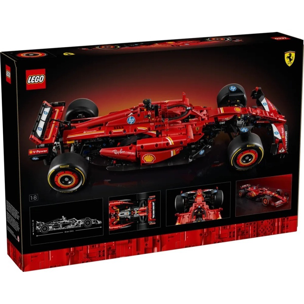 【樂GO】樂高 LEGO 42207 法拉利 SF 24 F1 科技 車子 賽車 科技車 1:8 收藏 樂高正版全新-細節圖2
