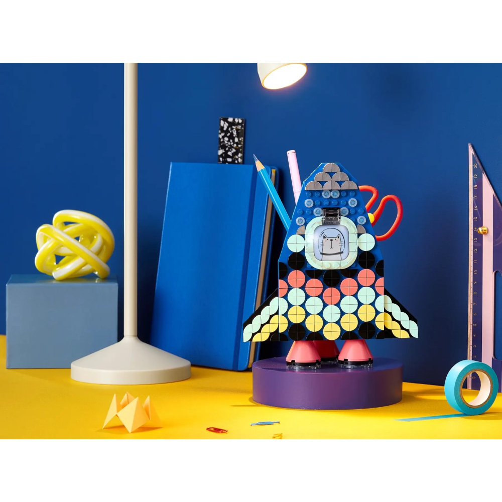 【樂GO】樂高 LEGO 41936 DOTS 筆筒 點點 豆豆 火箭 太空 收納盒 玩具 禮物 手作 樂高正版全新-細節圖8