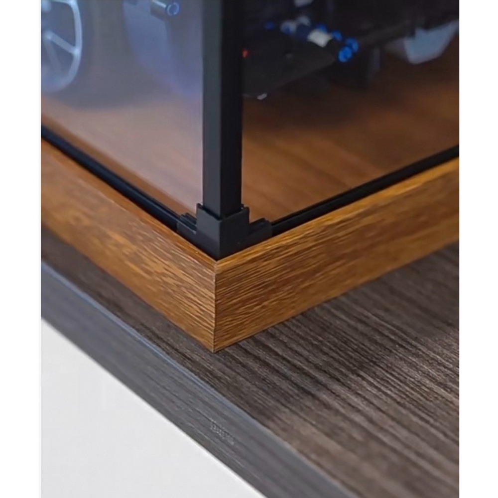 【樂GO】現貨樂高 LEGO 42206 42207 42171 42141 壓克力 展示盒 合金框架 木紋底座 高質感-細節圖3