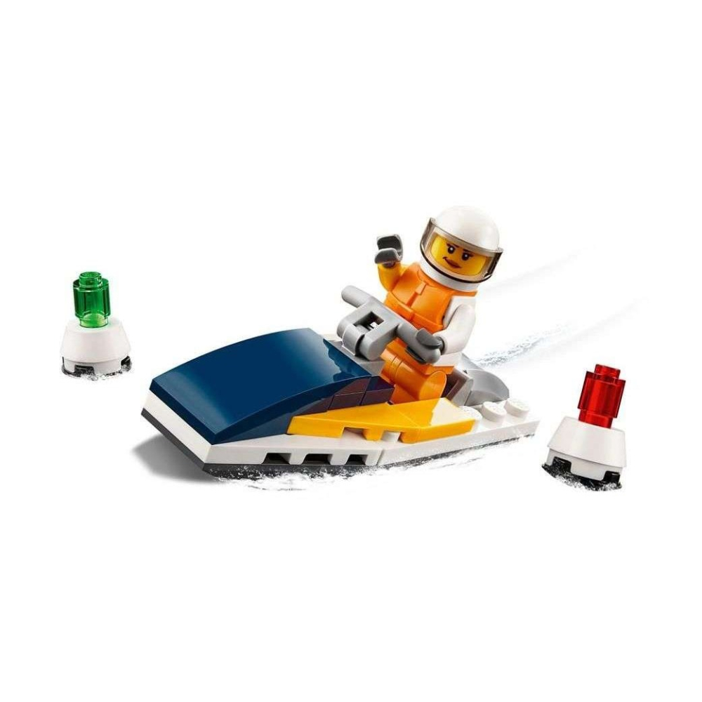 【樂GO】袋裝樂高 30363 賽艇 救生員 city 城市 polybag 海巡 水上運動 水上摩托車 樂高正版全新-細節圖2