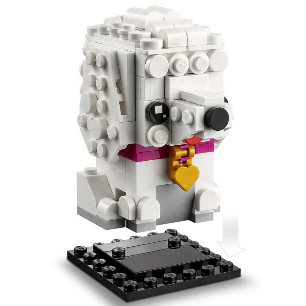 【樂GO】樂高 LEGO 40546 貴賓狗 白貴賓 大頭公仔 大頭系列 狗 小狗 狗狗 玩具 禮物 貴賓 樂高正版全新-細節圖2