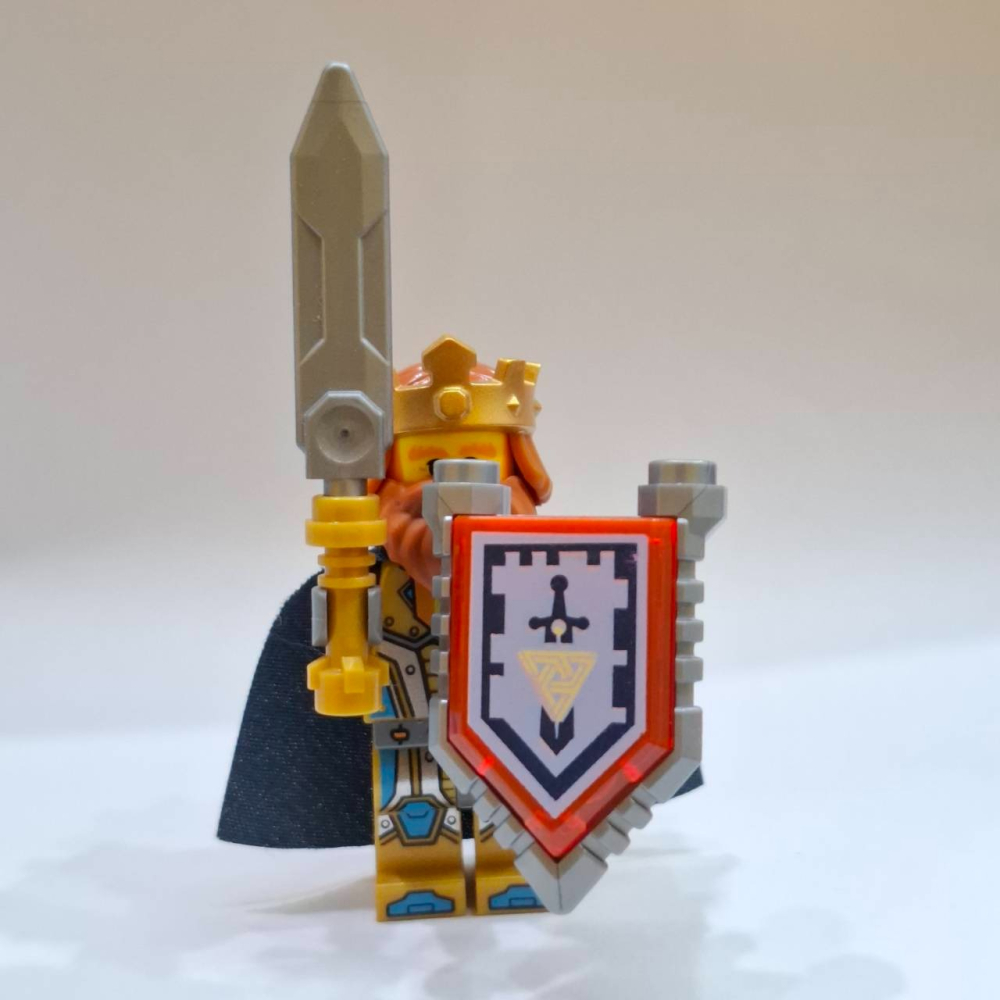 【樂GO】樂高人偶 LEGO nex014 國王 Halbert 未來騎士 盔甲 皇冠 70327 樂高正版全新-細節圖2
