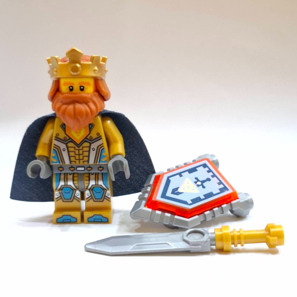 【樂GO】樂高人偶 LEGO nex014 國王 Halbert 未來騎士 盔甲 皇冠 70327 樂高正版全新-細節圖3
