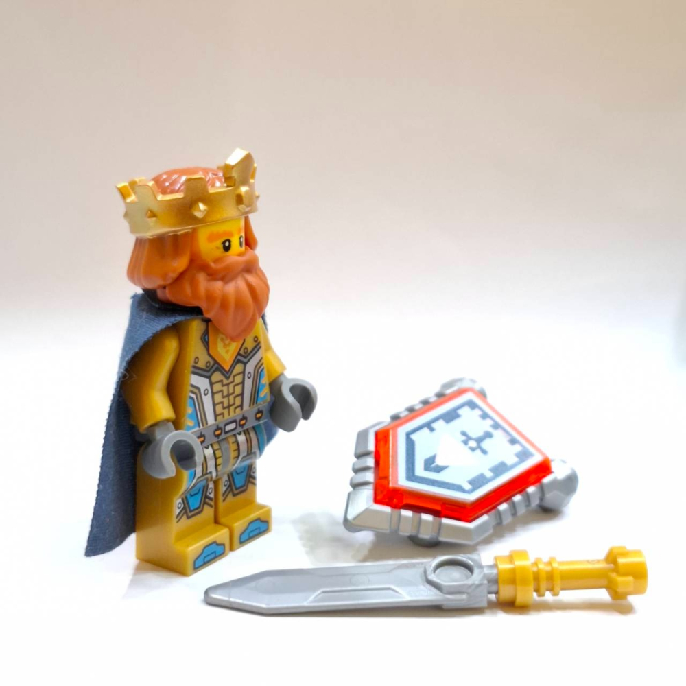 【樂GO】樂高人偶 LEGO nex014 國王 Halbert 未來騎士 盔甲 皇冠 70327 樂高正版全新-細節圖4
