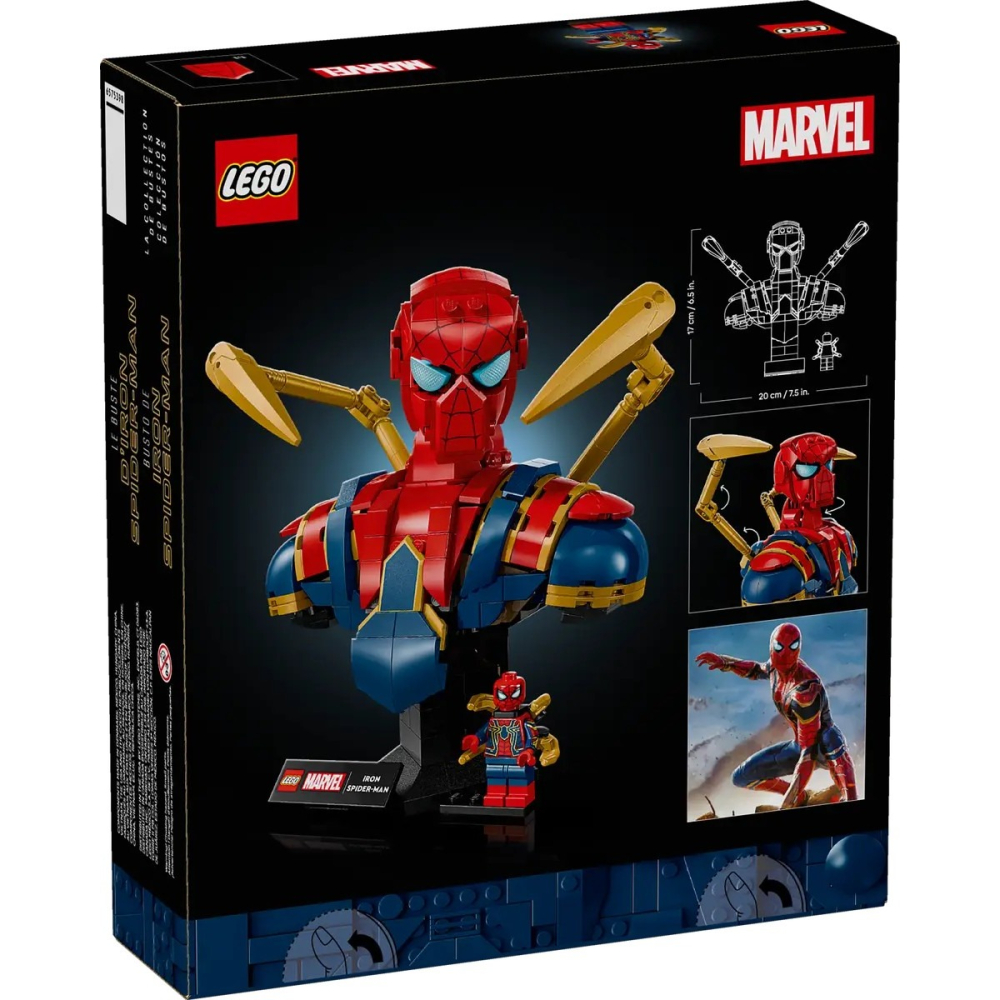 【樂GO】樂高 LEGO 76326 鋼鐵蜘蛛人半身像 蜘蛛人 漫威 樂高正版-細節圖2