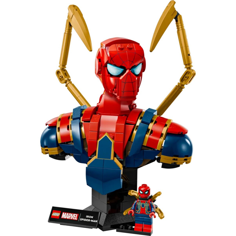 【樂GO】樂高 LEGO 76326 鋼鐵蜘蛛人半身像 蜘蛛人 漫威 樂高正版-細節圖3