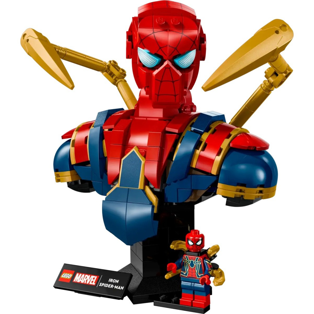 【樂GO】樂高 LEGO 76326 鋼鐵蜘蛛人半身像 蜘蛛人 漫威 樂高正版-細節圖4