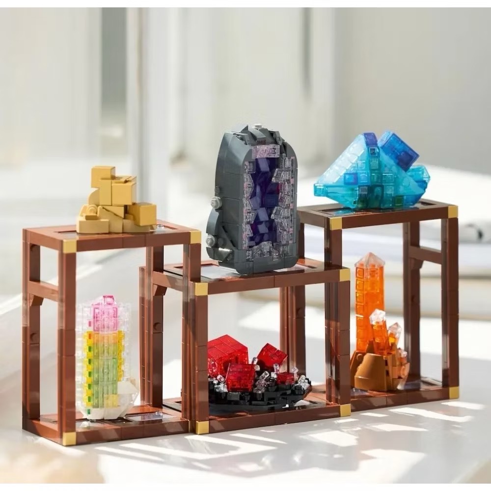 【樂GO】樂高 LEGO 21362 礦物集錦 紫晶洞 黃鐵礦 紅紋石 紫水晶 水晶洞 樂高正版-細節圖5