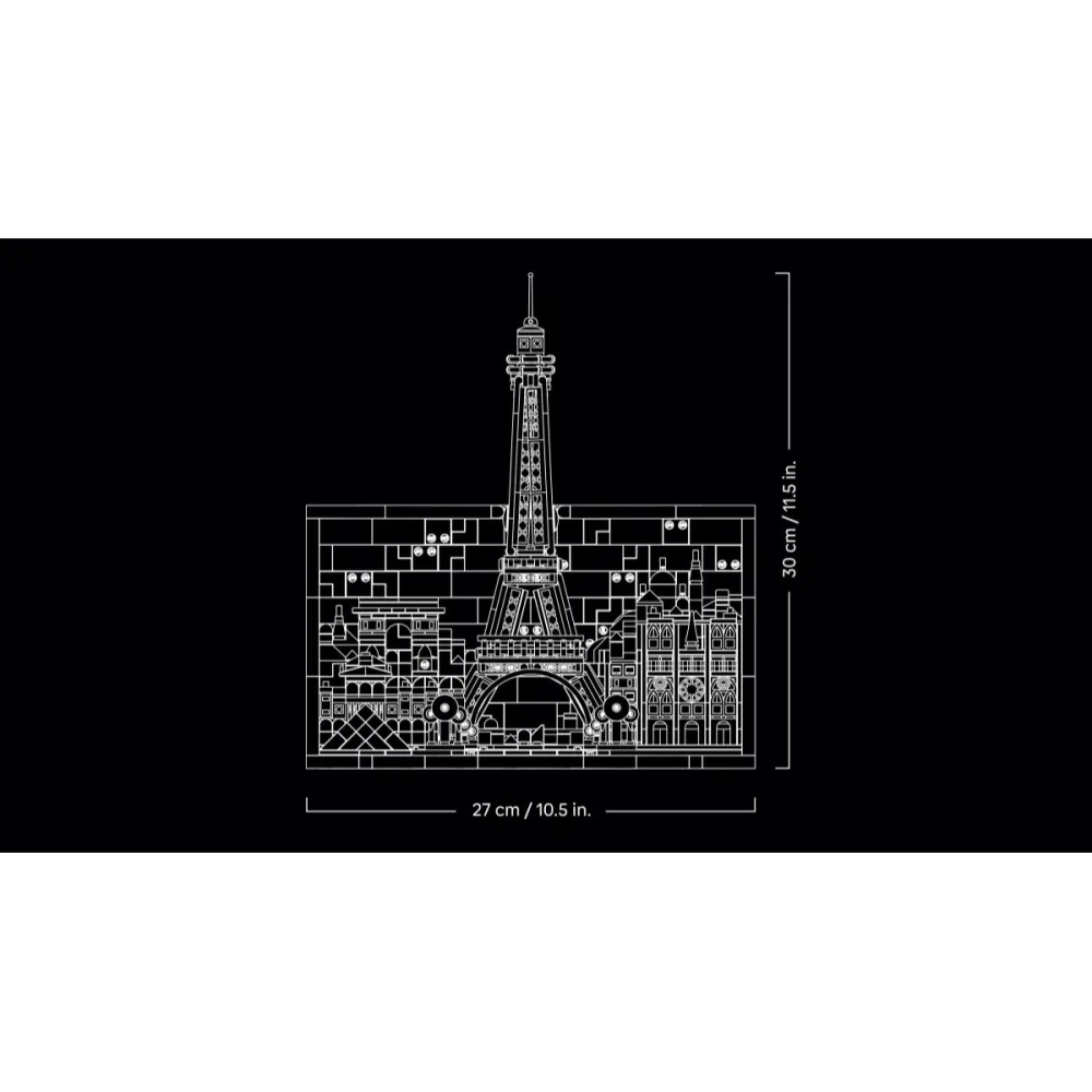 【樂GO】樂高 LEGO 21064 巴黎 浪漫之都 艾菲爾鐵塔  Paris 法國 建築系列 樂高正版-細節圖4