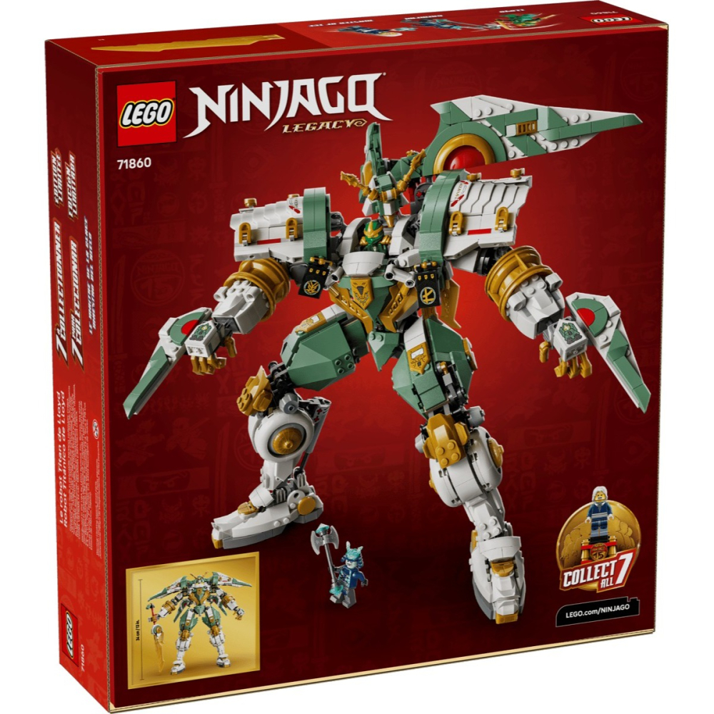 【樂GO】LEGO 71860 勞埃德的鈦機械人 15 週年紀念版 旋風忍者 Ninjago 桃園 樂高正版-細節圖8