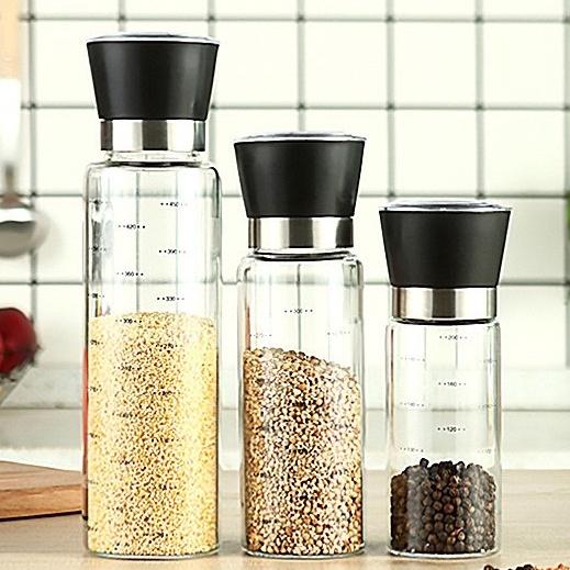 【福氣烘焙】香料研磨罐 200ml 不鏽鋼研磨罐 黑胡椒研磨罐 粗細可調研磨罐 研磨器-細節圖2